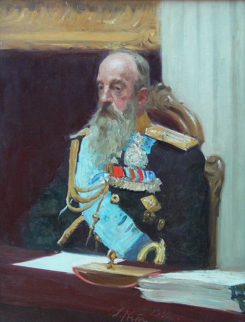 Репин И.Е. Портрет председателя Государственного совета великого князя Михаила Николаевича. 1902